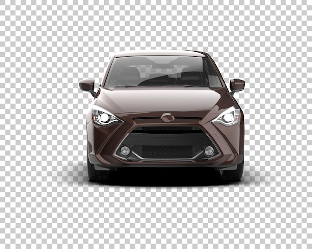 Ilustración de renderización 3D de automóviles realistas aislados en el fondo