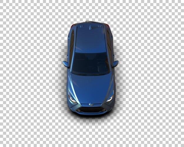 Ilustración de renderización 3D de automóviles realistas aislados en el fondo