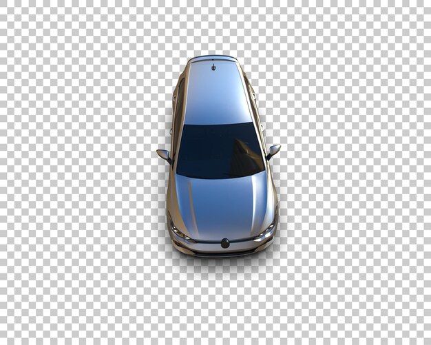 Ilustración de renderización 3D de automóviles realistas aislados en el fondo