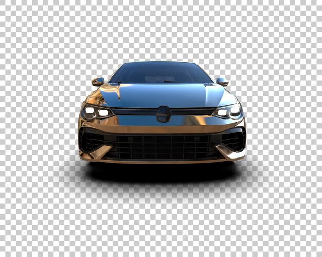 Ilustración de renderización 3D de automóviles realistas aislados en el fondo