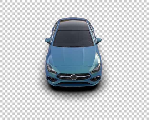 Ilustración de renderización 3D de automóviles realistas aislados en el fondo