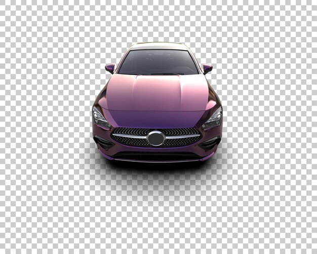 Ilustración de renderización 3D de automóviles realistas aislados en el fondo