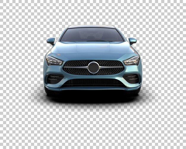 Ilustración de renderización 3D de automóviles realistas aislados en el fondo