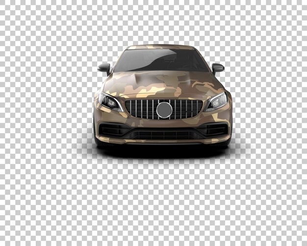 Ilustración de renderización 3D de automóviles realistas aislados en el fondo