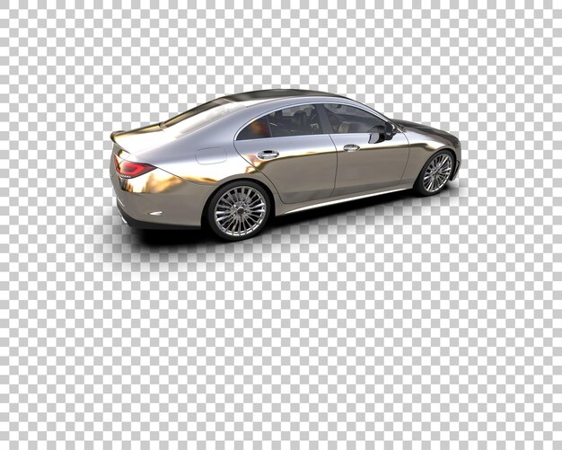 Ilustración de renderización 3D de automóviles realistas aislados en el fondo