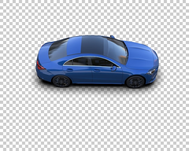 Ilustración de renderización 3D de automóviles realistas aislados en el fondo