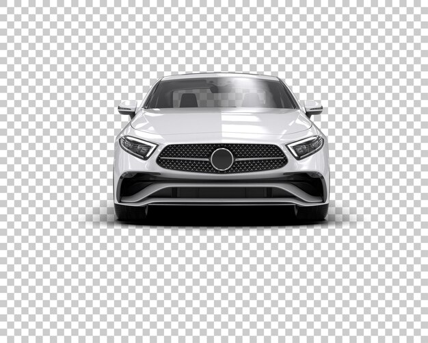 Ilustración de renderización 3D de automóviles realistas aislados en el fondo