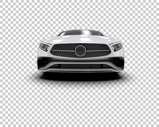 Ilustración de renderización 3D de automóviles realistas aislados en el fondo