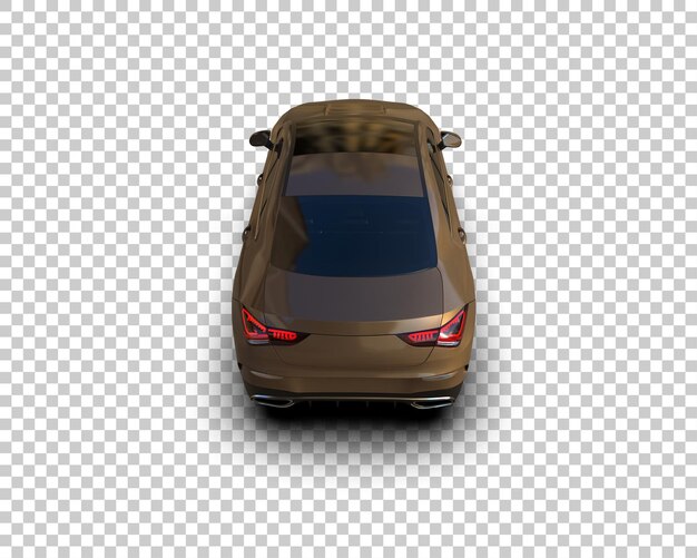 Ilustración de renderización 3D de automóviles realistas aislados en el fondo