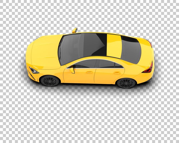 Ilustración de renderización 3D de automóviles realistas aislados en el fondo