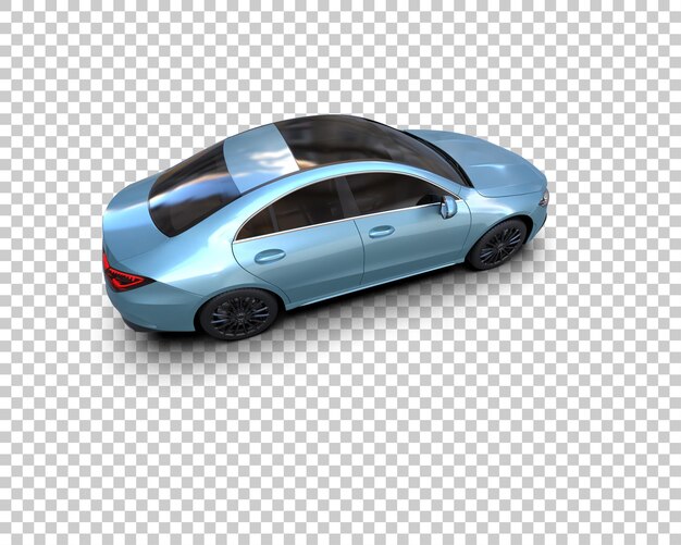 Ilustración de renderización 3D de automóviles realistas aislados en el fondo