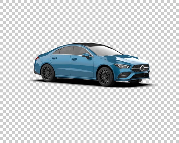Ilustración de renderización 3D de automóviles realistas aislados en el fondo