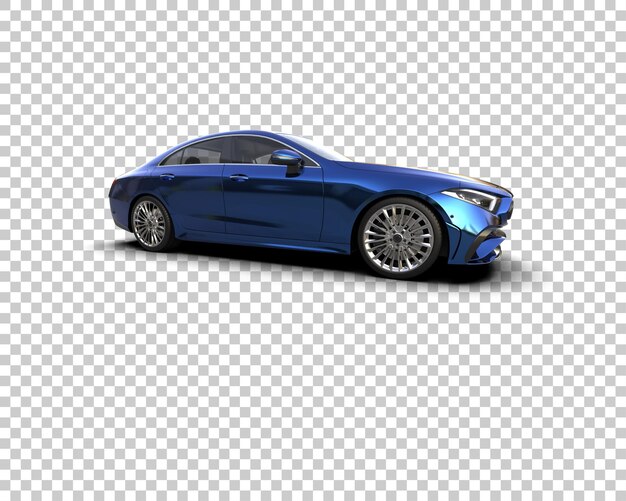Ilustración de renderización 3D de automóviles realistas aislados en el fondo