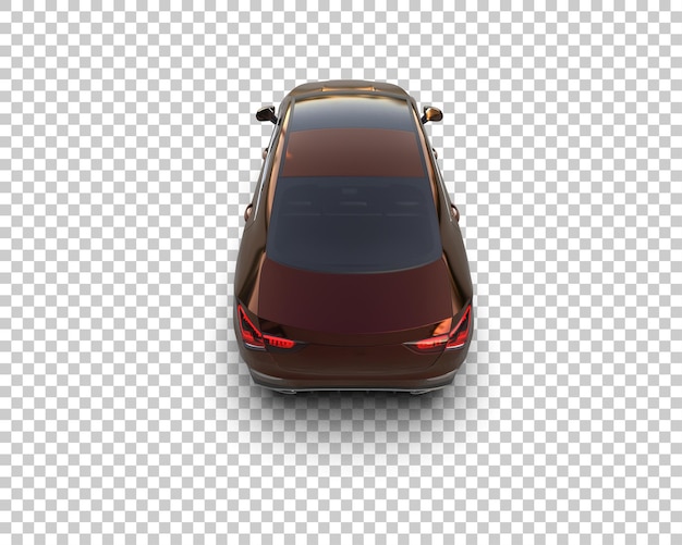 Ilustración de renderización 3D de automóviles realistas aislados en el fondo