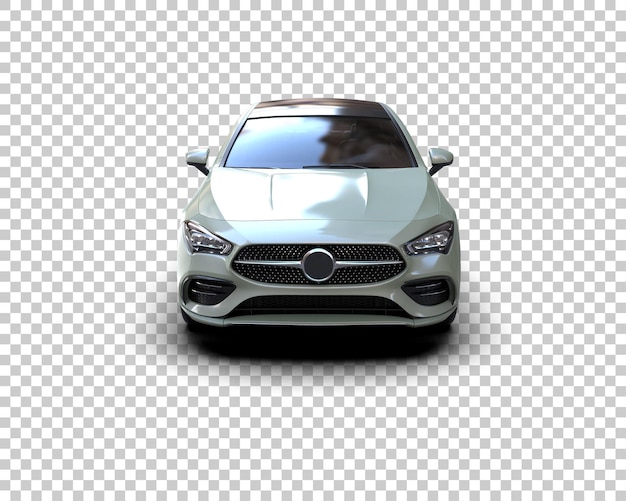 Ilustración de renderización 3D de automóviles realistas aislados en el fondo