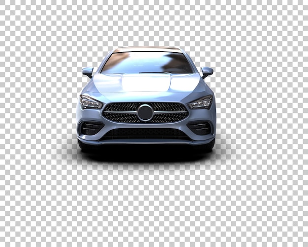 Ilustración de renderización 3D de automóviles realistas aislados en el fondo