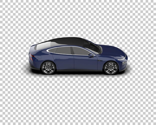 Ilustración de renderización 3D de automóviles realistas aislados en el fondo