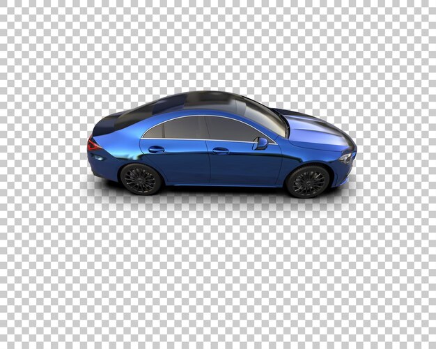 Ilustración de renderización 3D de automóviles realistas aislados en el fondo