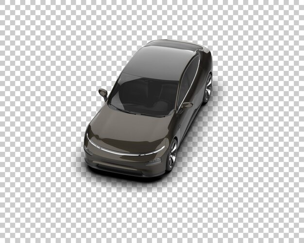 Ilustración de renderización 3D de automóviles realistas aislados en el fondo