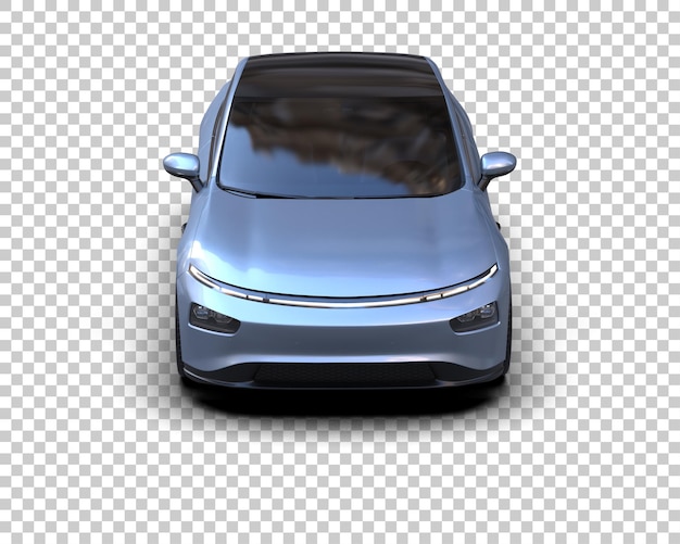 Ilustración de renderización 3D de automóviles realistas aislados en el fondo