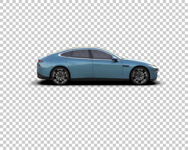 Ilustración de renderización 3D de automóviles realistas aislados en el fondo