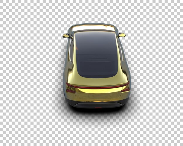 Ilustración de renderización 3D de automóviles realistas aislados en el fondo