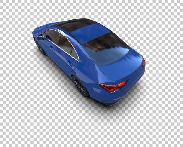 Ilustración de renderización 3D de automóviles realistas aislados en el fondo