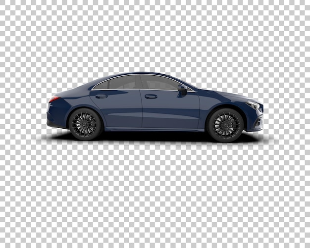 Ilustración de renderización 3D de automóviles realistas aislados en el fondo