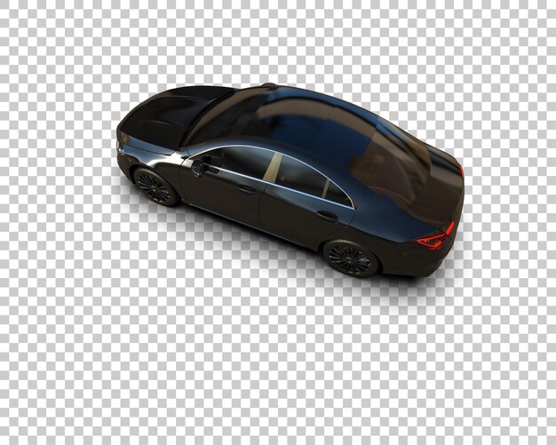 Ilustración de renderización 3D de automóviles realistas aislados en el fondo