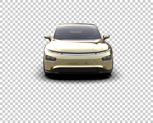 Ilustración de renderización 3D de automóviles realistas aislados en el fondo