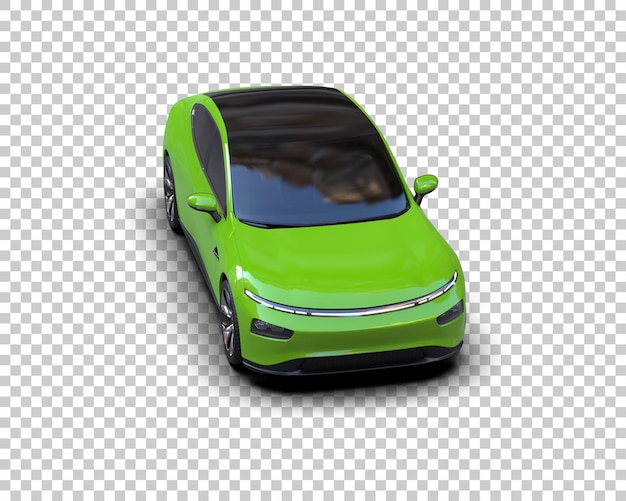 Ilustración de renderización 3D de automóviles realistas aislados en el fondo