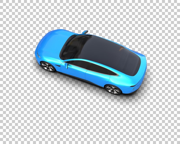 Ilustración de renderización 3D de automóviles realistas aislados en el fondo