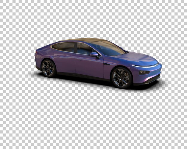 Ilustración de renderización 3D de automóviles realistas aislados en el fondo