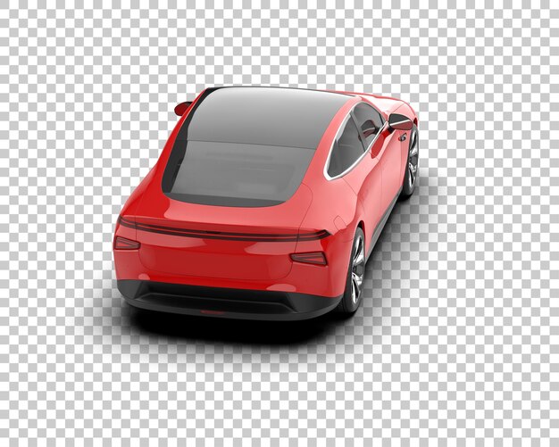 Ilustración de renderización 3D de automóviles realistas aislados en el fondo