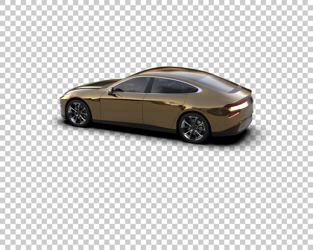 Ilustración de renderización 3D de automóviles realistas aislados en el fondo