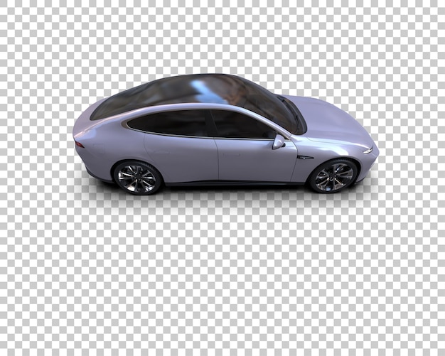 Ilustración de renderización 3D de automóviles realistas aislados en el fondo