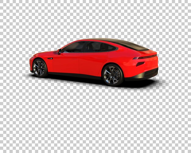 Ilustración de renderización 3D de automóviles realistas aislados en el fondo