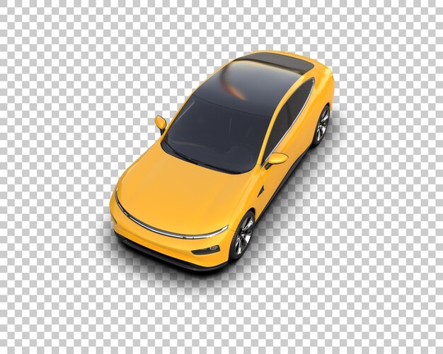 Ilustración de renderización 3D de automóviles realistas aislados en el fondo