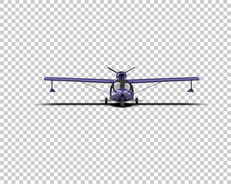 PSD ilustración de renderización 3d del avión aislado en el fondo