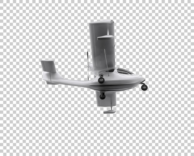 Ilustración de renderización 3D del avión aislado en el fondo