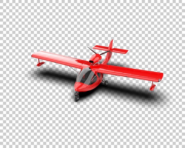 PSD ilustración de renderización 3d del avión aislado en el fondo