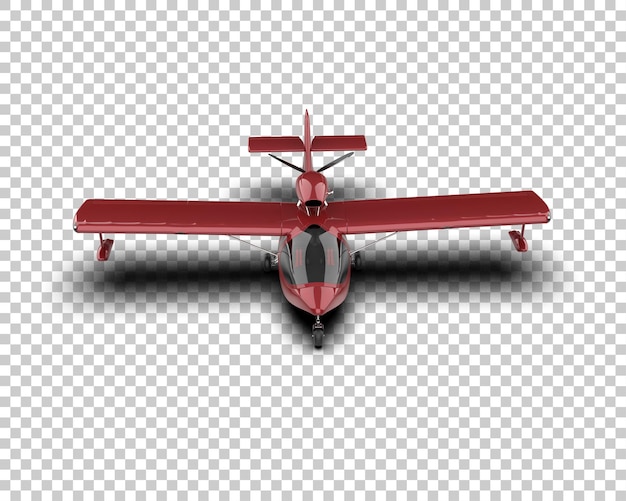 PSD ilustración de renderización 3d del avión aislado en el fondo