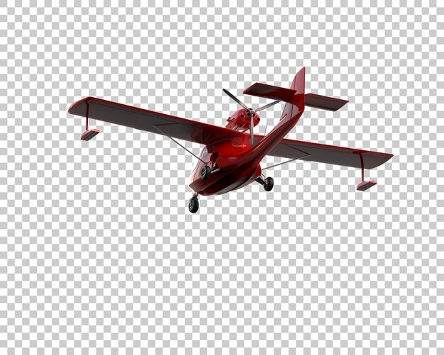Ilustración de renderización 3D del avión aislado en el fondo