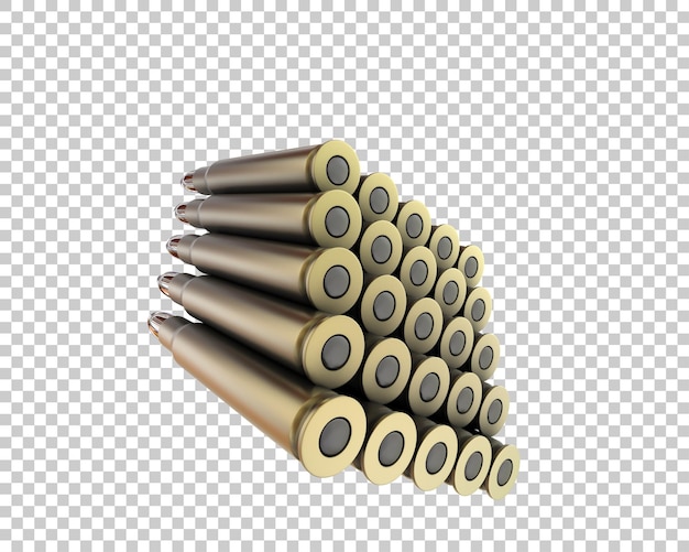 Ilustración de renderización 3D del cartucho aislado en el fondo