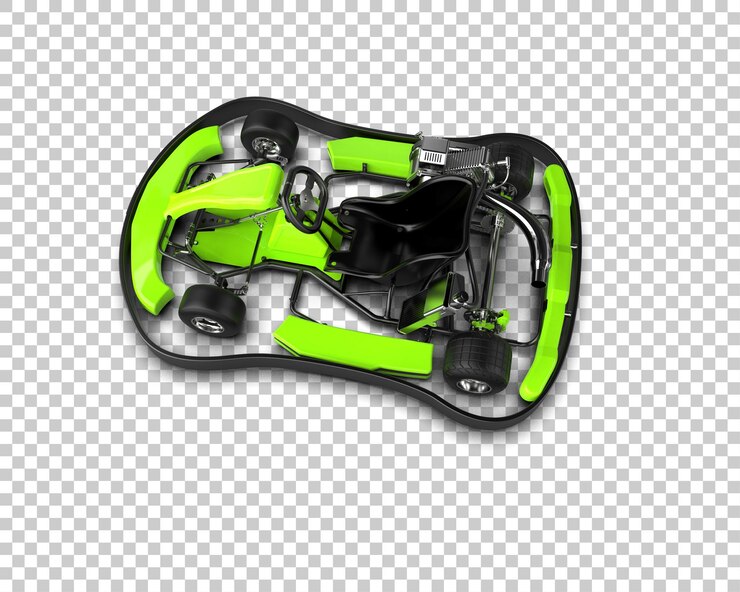 PSD ilustración de renderización 3d de un coche de carreras realista aislado en el fondo