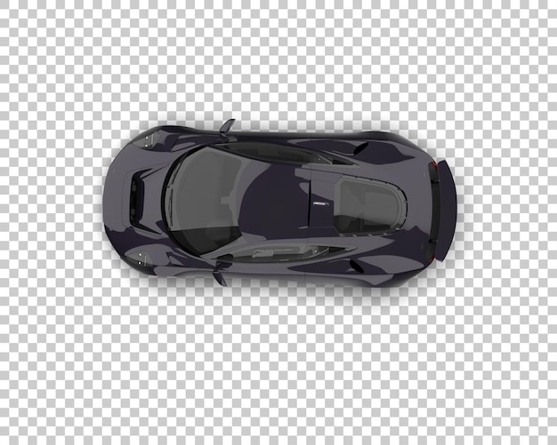 Ilustración de renderización 3D de un coche de carreras realista aislado en el fondo