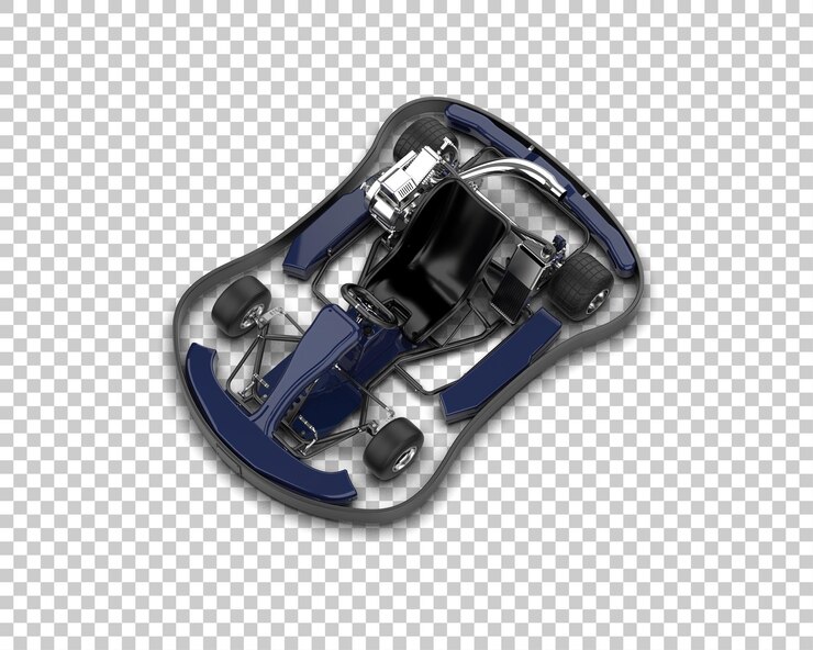 PSD ilustración de renderización 3d de un coche de carreras realista aislado en el fondo