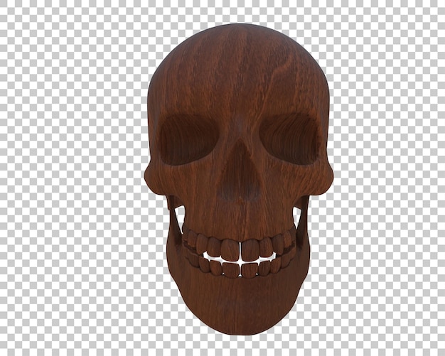 PSD ilustración de renderización 3d del cráneo aislado en el fondo