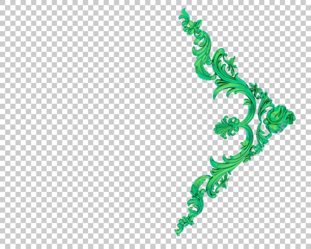 Ilustración de renderización 3D del cuadro aislado en un fondo transparente