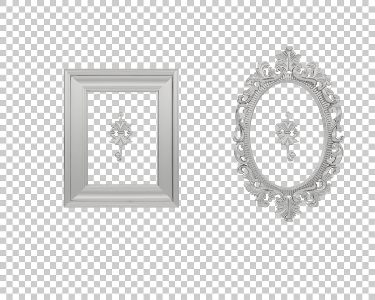 PSD ilustración de renderización 3d del cuadro aislado en un fondo transparente